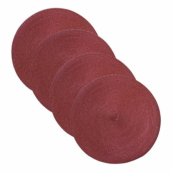 Food Network™ Round Placemat 4-pk. Coral
