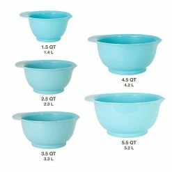Alternative view of Food Network™ 5-pc. Aqua Mixing Bowl Set