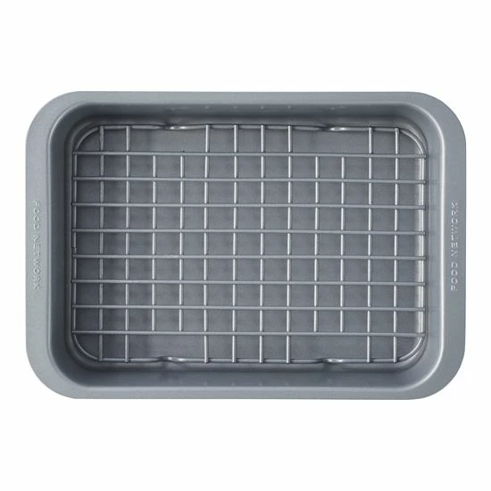 Food Network™ Toaster Oven Cake Pan & Rack Set 3 Food Network™ Toaster Oven Cake Pan & Rack Set