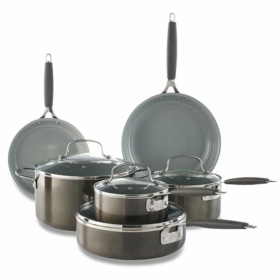 Food Network™ 10-pc. Nonstick Ceramic Cookware Set Red 13 Food Network™ 10-pc. Nonstick Ceramic Cookware Set Red - Image 12