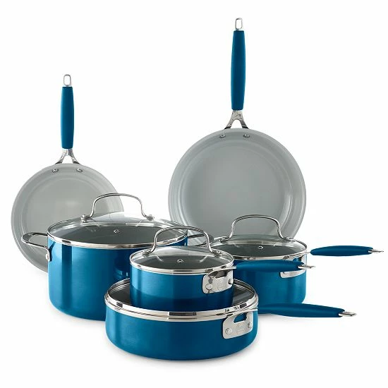 Food Network™ 10-pc. Nonstick Ceramic Cookware Set Red 14 Food Network™ 10-pc. Nonstick Ceramic Cookware Set Red - Image 13