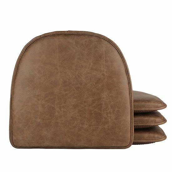 Food Network™ The Gripper Faux-Leather Chair Pad 4-pk. 3 Food Network™ The Gripper Faux-Leather Chair Pad 4-pk.