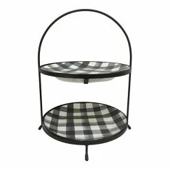 Food Network™ Buffalo Check 2-Tier Server