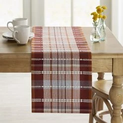 Alternative view of Food Network™ Fall Plaid Table Runner - 72"