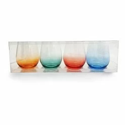Alternative view of Food Network™ 4-pc. Acrylic Ombre Stemless Wine Set