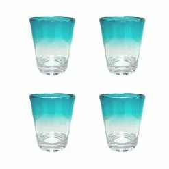 Alternative view of Food Network™ 4-pc. Turquoise Ombre Acrylic Double Old-Fashioned Glass Set