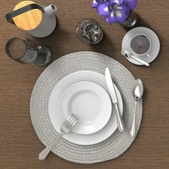 Alternative view of Food Network™ Braided Gray Placemat 4-pk.