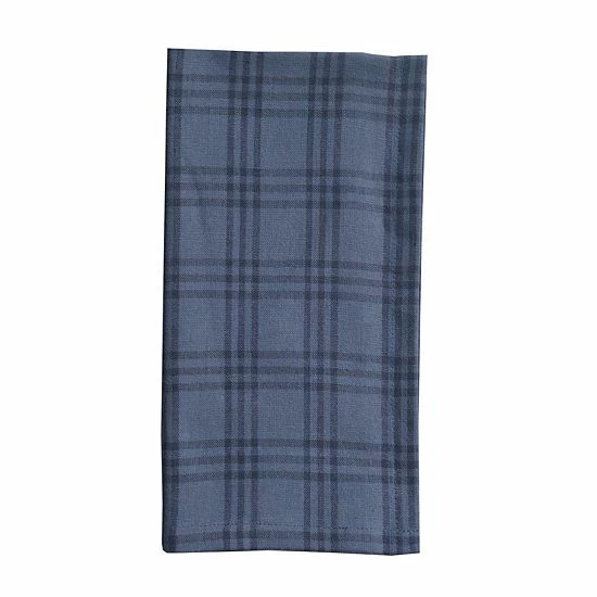 Food Network™ Blue Check Woven Dinner Napkin 4-pk. 4 Food Network™ Blue Check Woven Dinner Napkin 4-pk. - Image 2