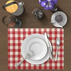 Alternative view of Food Network™ Vinyl Gingham Placemat 4-pk.