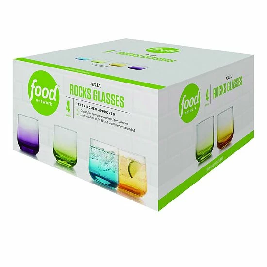 Food Network™ Anja 4-pc. Ombre Double Old-Fashioned Glass Set 4 Food Network™ Anja 4-pc. Ombre Double Old-Fashioned Glass Set - Image 2