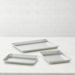 Alternative view of Food Network™ 3-pc. Natural Aluminum Baking Sheet Set