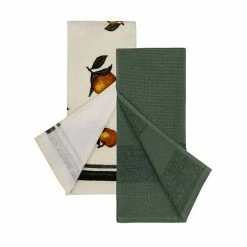 Alternative view of Food Network™ Pear Oil Painting Kitchen Towel 2-pk.