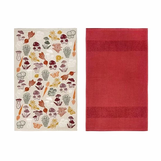 Food Network™ Fungi Garden Kitchen Towel 2-pk. - Image 3