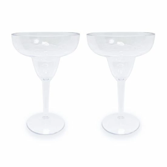 Food Network™ 2-pc. Clear Textured Acrylic Margarita Glass Set 4 Food Network™ 2-pc. Clear Textured Acrylic Margarita Glass Set - Image 2