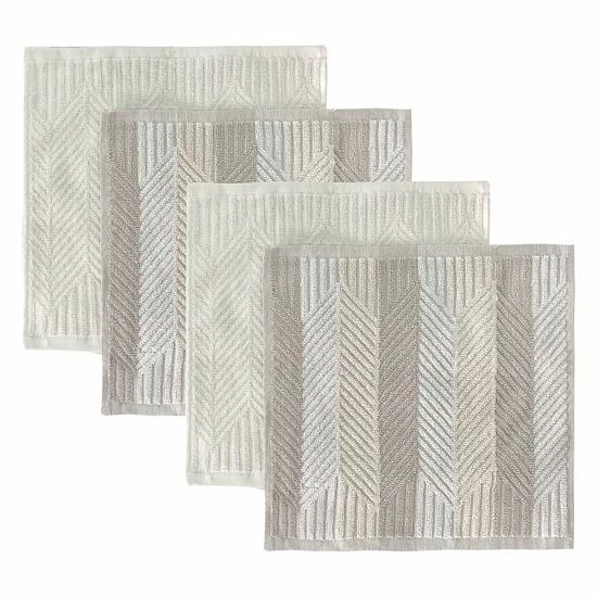 Food Network™ Carve Dishcloth 4-pk. White 4 Food Network™ Carve Dishcloth 4-pk. White - Image 2
