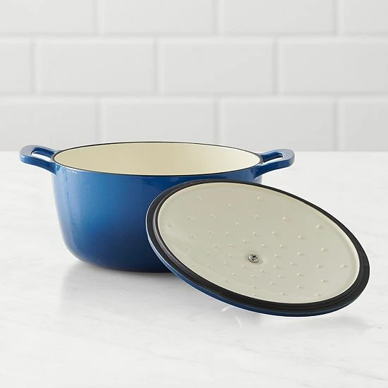 Food Network™ 5-qt. Enameled Cast-Iron Dutch Oven Gray Ombre 5 Food Network™ 5-qt. Enameled Cast-Iron Dutch Oven Gray Ombre - Image 3