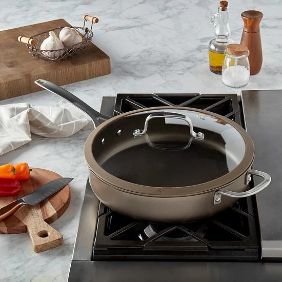 Food Network™ Textured Titanium 12-in. Nonstick Covered Deep Skillet Gray 8 Food Network™ Textured Titanium 12-in. Nonstick Covered Deep Skillet Gray - Image 6