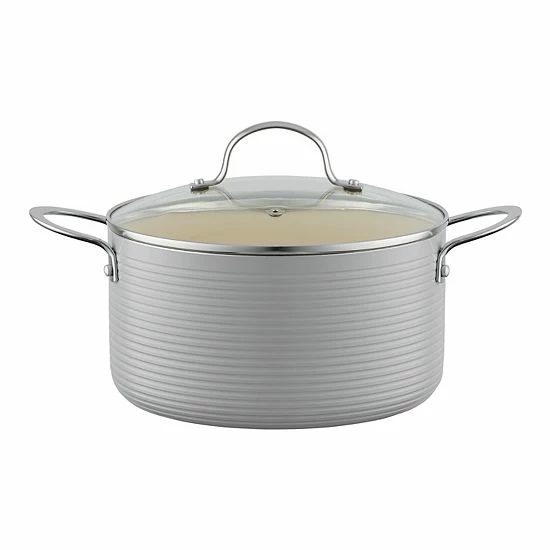 Food Network™ Farmstead 10-pc. Nonstick Ceramic Cookware Set Light Blue - Image 2