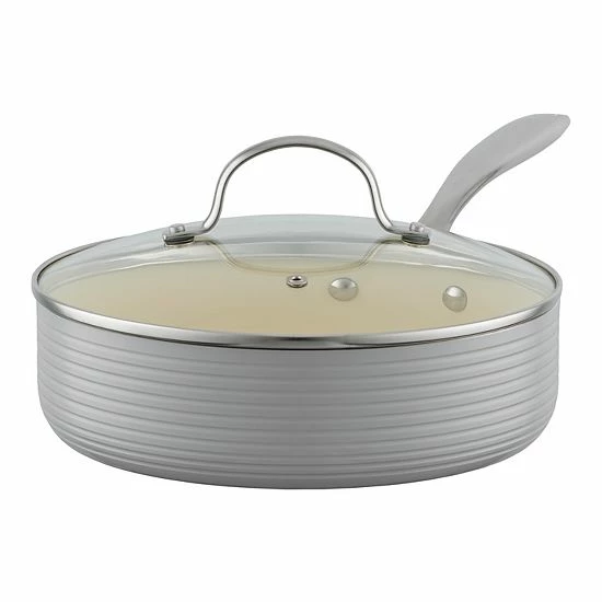 Food Network™ Farmstead 10-pc. Nonstick Ceramic Cookware Set Light Blue - Image 4