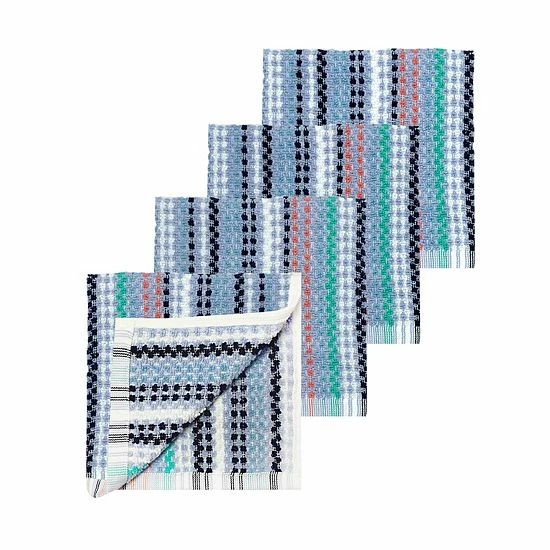 Food Network™ Awning Stripe Dishcloth 4-pk. Multi Cool - Image 2