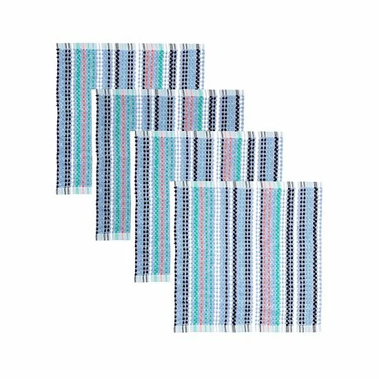Food Network™ Awning Stripe Dishcloth 4-pk. Multi Cool - Image 3