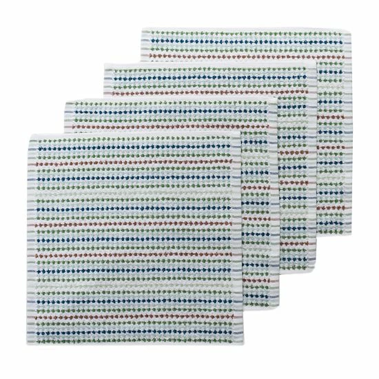 Food Network™ Awning Stripe Dishcloth 4-pk. Multi Cool - Image 4