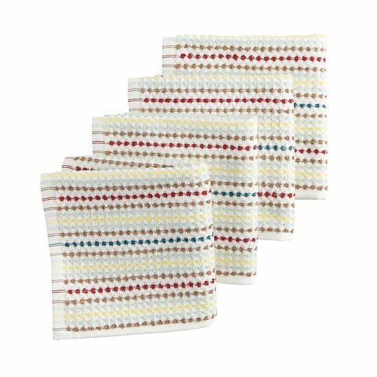Food Network™ Awning Stripe Dishcloth 4-pk. Multi Cool - Image 5