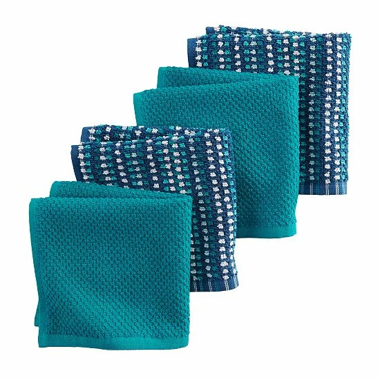 Food Network™ Awning Stripe Dishcloth 4-pk. Multi Cool - Image 8