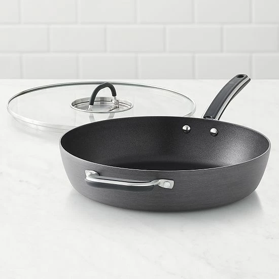 Food Network™ 12-in. Hard-Anodized Nonstick Space Saving Saute Pan With Lid - Image 3