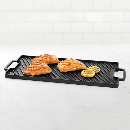 Food Network™ Pre-Seasoned Cast-Iron Reversible Grill - Image 3