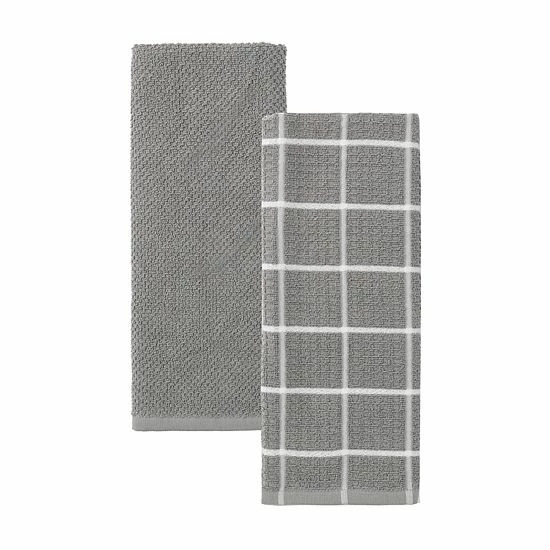 Food Network™ Windowpane Grid Kitchen Towel 2-pk. Red 5 Food Network™ Windowpane Grid Kitchen Towel 2-pk. Red - Image 3