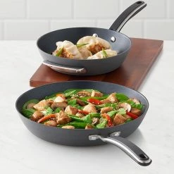 Alternative view of Food Network™ 2-pc. Hard-Anodized Skillet Set