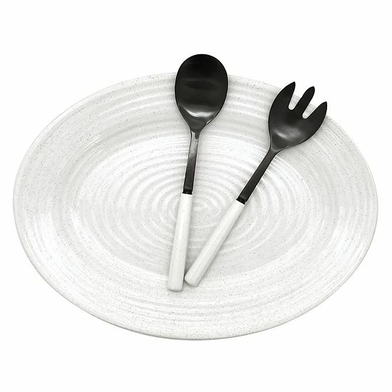 Food Network™ Farmstead Serving Platter & Utensil Set 3 Food Network™ Farmstead Serving Platter & Utensil Set