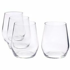 Food Network™ Signature 4-pc. Crystal Stemless Red Wine Glass Set