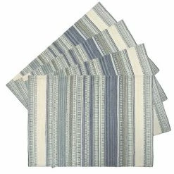 Food Network™ Cool Colors Woven Stripe Placemat 4-pk.