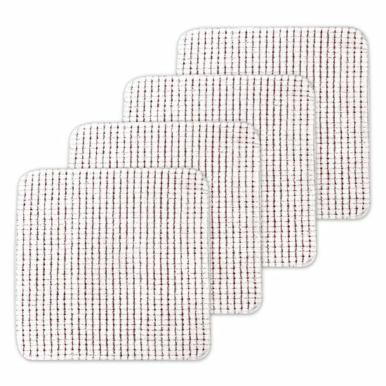Food Network™ Terry Dish Scrubber 4-pk. Gray 4 Food Network™ Terry Dish Scrubber 4-pk. Gray - Image 2