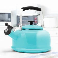 Alternative view of Food Network™ Rosie Whistling Tea Kettle Aqua