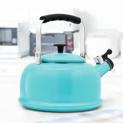 Food Network™ Rosie Whistling Tea Kettle Aqua -Food Network Shop unnamed file 867