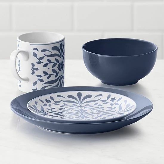 Food Network™ Bjorn Navy 16-pc. Dinnerware Set 5 Food Network™ Bjorn Navy 16-pc. Dinnerware Set - Image 3