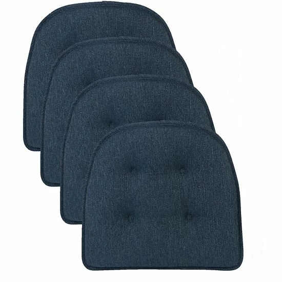 Food Network™ The Gripper Max Tufted Chair Pad 4-pk. Indigo - Image 7